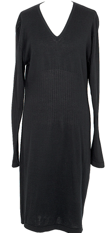 Yohji Yamamoto Japan. Black Y's for living Diamond Woven Sleeveless Dress
