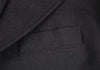 YOHJI YAMAMOTO JAPAN. Y's Wool Black Gaberdine Side Knit Jacket