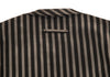 Jean-Paul GAULTIER Paris. CLASSIQUE Black, Beige Stripes Tie Collar Blouson