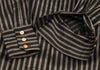 Jean-Paul GAULTIER Paris. CLASSIQUE Black, Beige Stripes Tie Collar Blouson