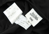 Jean-Paul Gaultier Paris. FEMME. Super Wide Black Hem Tape Design Pants