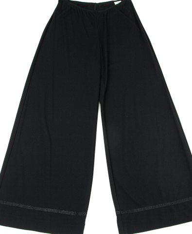 Jean Paul Gaultier. Paris. Black Synthetic leather Pocket Cotton Pants