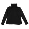 ISSEY MIYAKE JAPAN. 132.5 Black Wool High Neck Long Sleeve Shirt