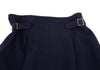 YOHJI YAMAMOTO JAPAN. Y's Navy Cosage Design Belted Wool Skirt