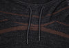 COMME DES GARCONS JAPAN. JUNYA WATANABE Charcoal, Brown Striped Knit Hoodie