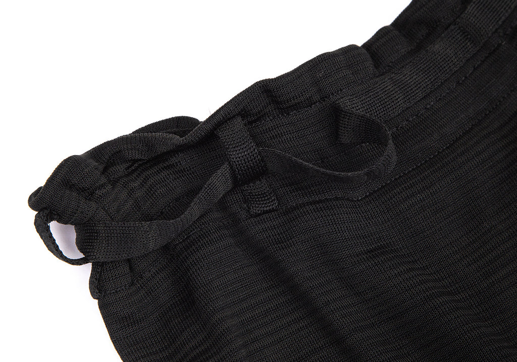 ISSEY MIYAKE JAPAN. PERMANENTE Black Wrap Knit Skirt