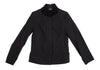 A/T ATSURO TAYAMA JAPAN. Black Frill Collar Stretch Cotton Jacket