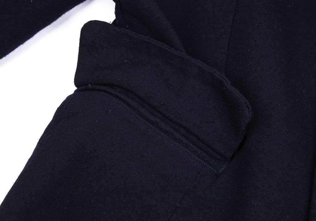 COMME des GARCONS JAPAN. Navy Dyed Polyester Jacket