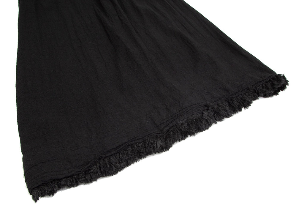 COMME des GARCONS JAPAN. robe de chambre Black Hem Faux Fur Skirt