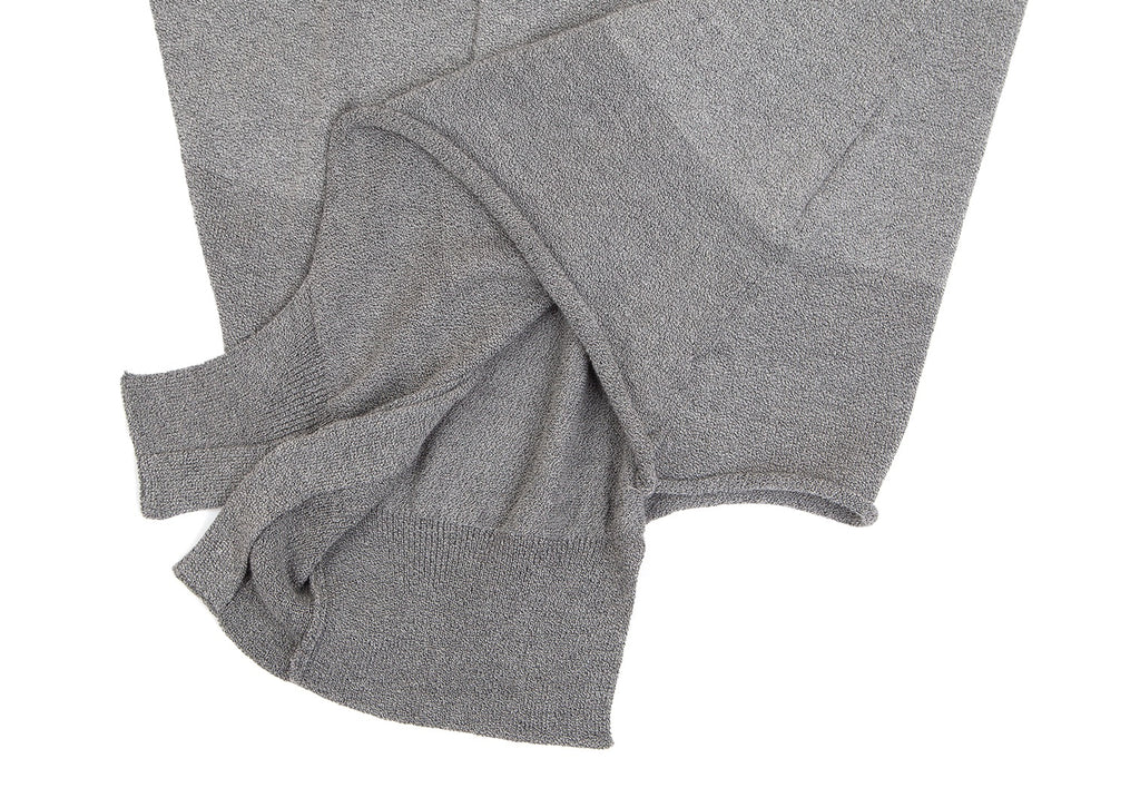 Yohji Yamamoto Japan. NOIR, Grey Color Asymmetry Gradation Cardigan