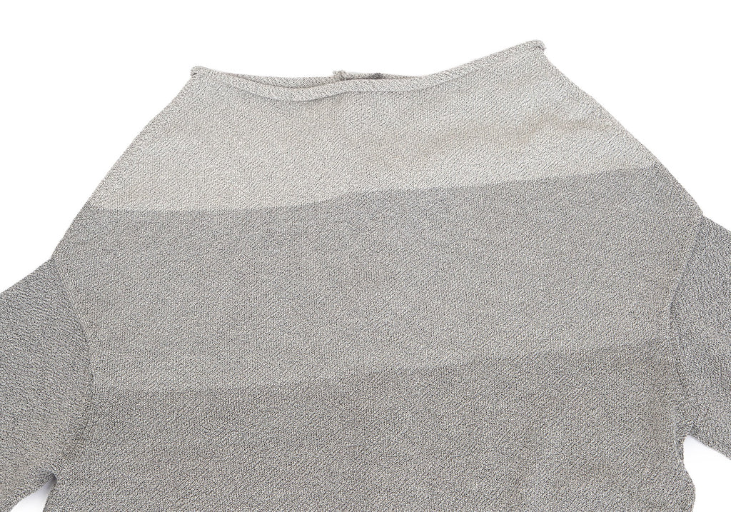 Yohji Yamamoto Japan. NOIR, Grey Color Asymmetry Gradation Cardigan