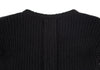 Yohji Yamamoto Japan. FEMME. RAGNE KIKAS Front Design Black Knit Jacket