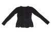 Yohji Yamamoto Japan. FEMME. RAGNE KIKAS Front Design Black Knit Jacket