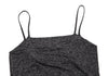 ISSEY MIYAKE JAPAN. FETE Charcoal Color Rayon Blend Stretch Camisole Top