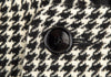 LIMI Feu (Yohji Yamamoto) Japan. Black, White Acrylic Wool Houndtooth Printed Footed Jacket