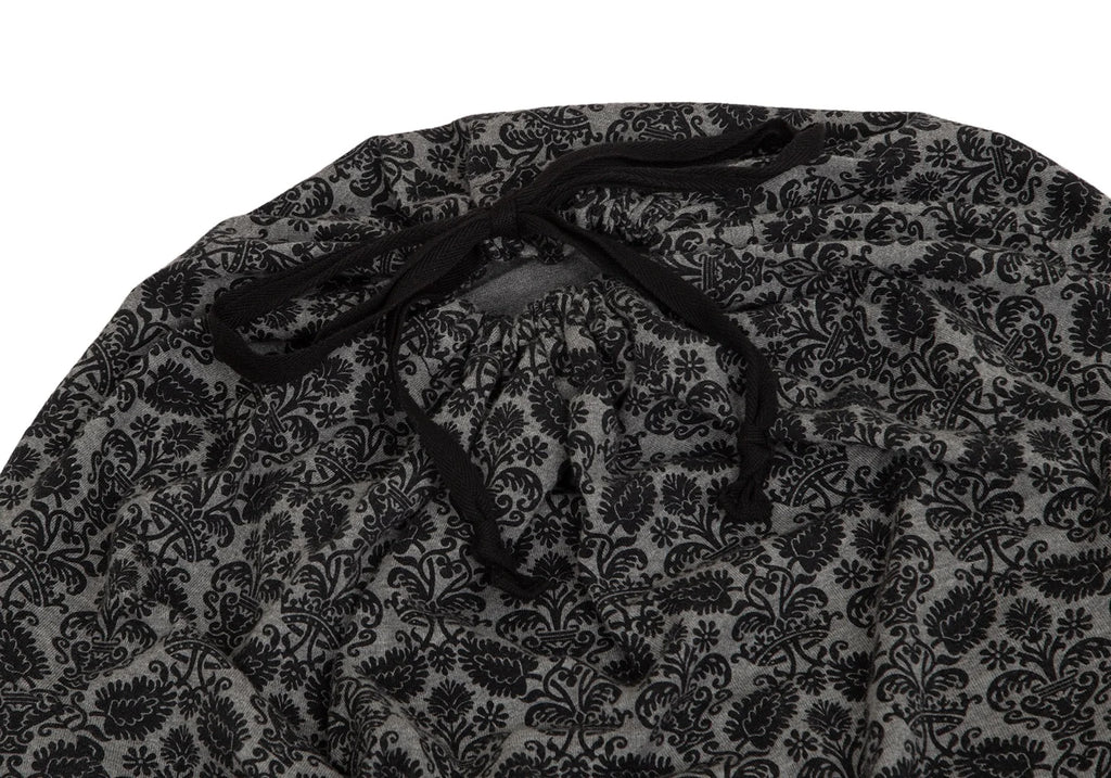 COMME des GARCONS JAPAN. TAO. Grey Leaf Pattern Dress