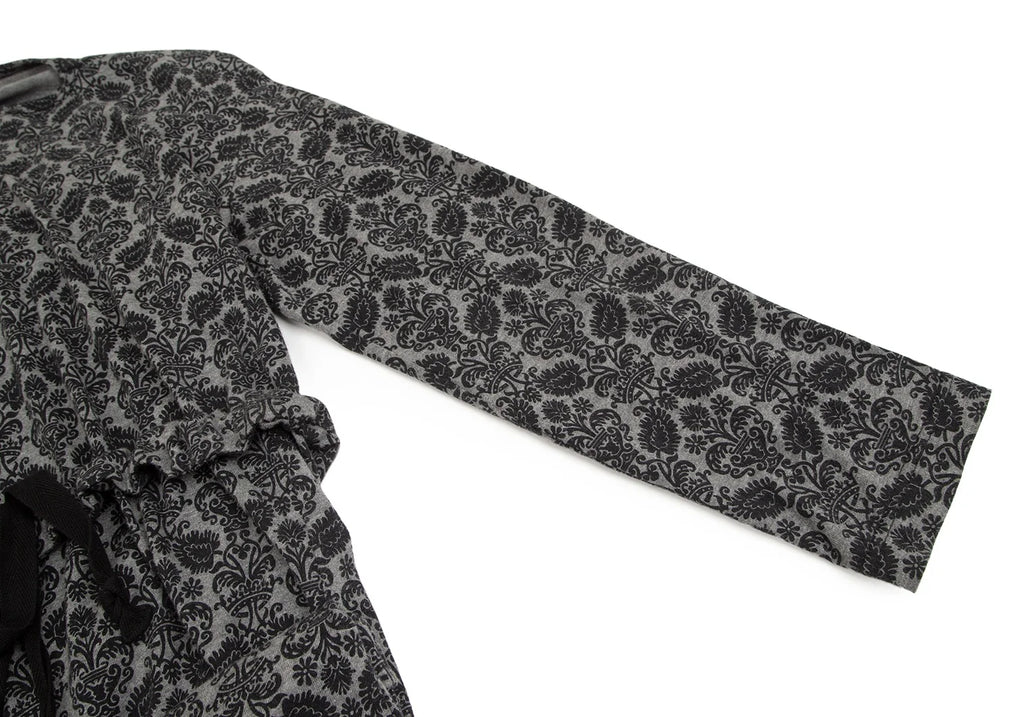 COMME des GARCONS JAPAN. TAO. Grey Leaf Pattern Dress