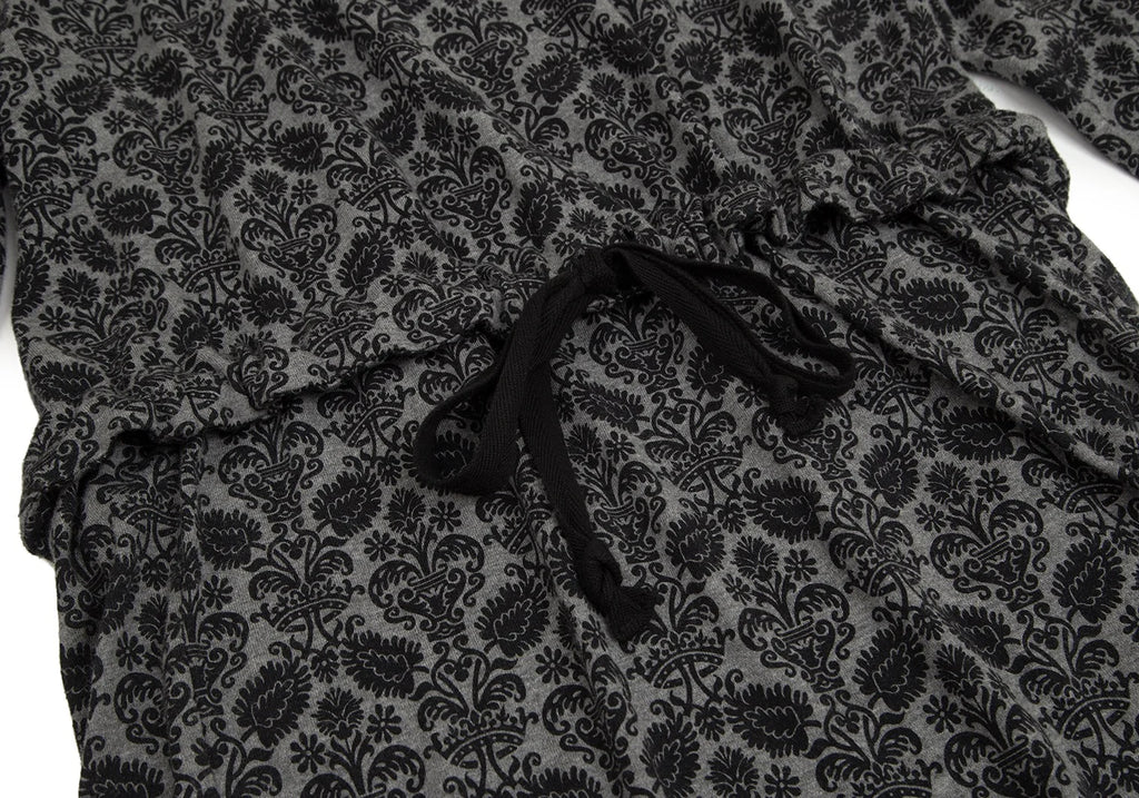 COMME des GARCONS JAPAN. TAO. Grey Leaf Pattern Dress