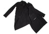 Japanese Unbranded Black Wool Twisted Asymmetry Coat