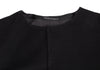 Yohji Yamamoto Japan. NOIR.  Black Angora Blended Wool Hidden Buttons Jacket