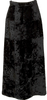 COMME des GARCONS JAPAN. TRICOT. Black Velour Switching Pattern Skirt