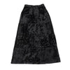 COMME des GARCONS JAPAN. TRICOT. Black Velour Switching Pattern Skirt