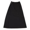 COMME des GARCONS JAPAN. Black Bias Zipper Wool Long Skirt