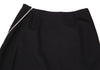 COMME des GARCONS JAPAN. Black Bias Zipper Wool Long Skirt