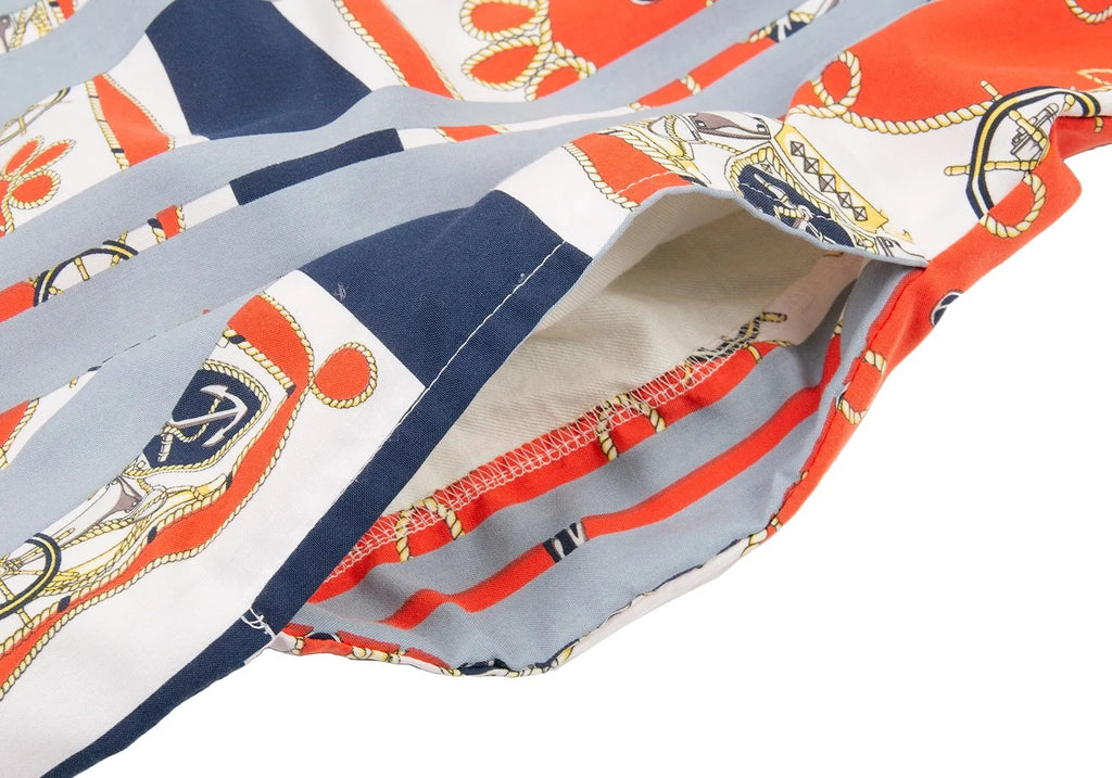 COMME des GARCONS COMME des GARCONS JAPAN. Navy/Grey Docking Dress Navy