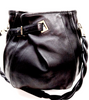 Chloe Paris. Vintage PHOEBE PHILO. Black Leather Shoulder Bag w/Braided Handle