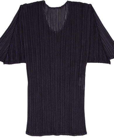 Issey Miyake Japan. HaaT Design Black Woven Wool Knit Sweater