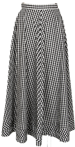 HIROKO KOSHINO Japan. Grey Wool Silk Pleats Skirt