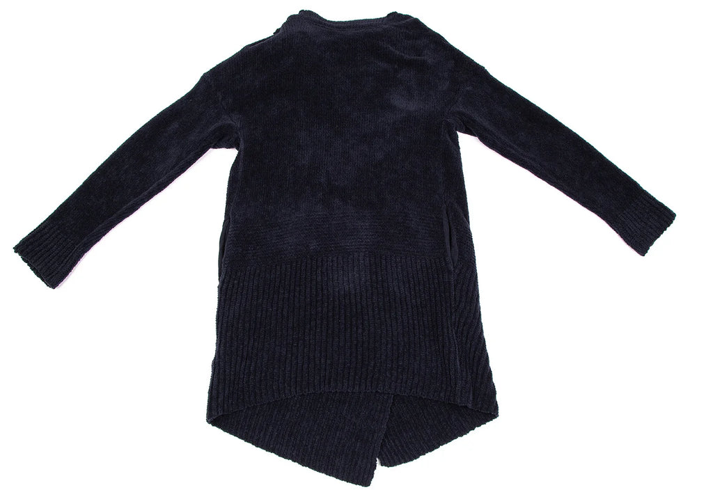A/T ATSURO TAYAMA JAPAN. Navy Color Drape Pile Knit Jacket