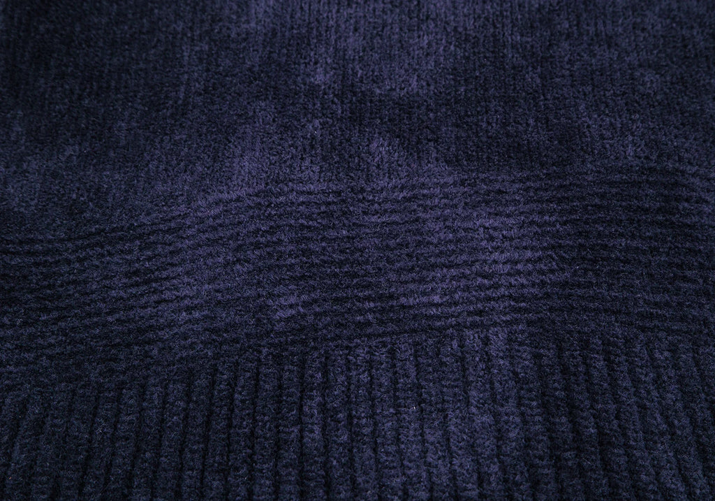 A/T ATSURO TAYAMA JAPAN. Navy Color Drape Pile Knit Jacket