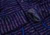 COMME des GARCONS JAPAN. TRICOT. Blue, Purple Dyed Stripe Loop Knit Jacket
