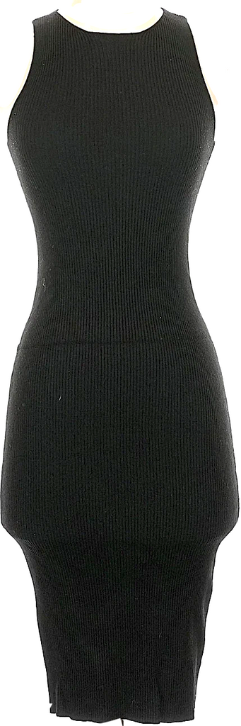 fitted lace wedding dress Totokaelo Archive Black Rayon/Nylon BodyCon Cocktail Dress
