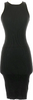 Totokaelo Archive  Black Rayon/Nylon BodyCon Cocktail Dress