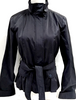 Maxmara Italy. Midnite Blue Tessuto/Cotton/PolyTech Blend Belted Jacket