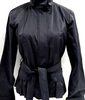 Maxmara Italy. Midnite Blue Tessuto/Cotton/PolyTech Blend Belted Jacket