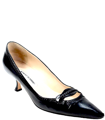 Prada Italy. Black Ruffle Trim Sleeveless Midi Dress