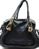 CHLOE PARIS. Vintage Phoebe Philo Black Leather Mini Shoulder Bag / Hand Bag