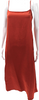 Calvin Klein Vintage Orange Square Neck Long Zip Sleeveless Slip Dress