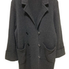 Toyoko Saito JAPAN. Black Knit Long Coat