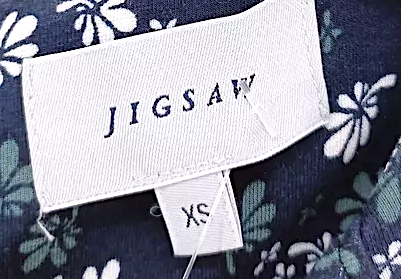 Jigsaw London UK. Blue Viscose with Elastane, Polyamide Maxi Dress