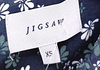 Jigsaw London UK. Blue Viscose with Elastane, Polyamide Maxi Dress