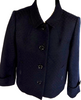 Burberry London. Navy Blue Cotton Polyester Cupro Coat