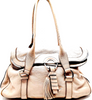 CELINE PARIS. Vintage Beige Leather Shoulder Bag / Hand Bag