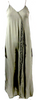Indah Gray Cotton Blend Sleeveless Bohemian Maxi Slip Dress