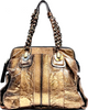 Chloe PARIS. PHOEBE PHILO. Vintage Bronze Leather Shoulderbag Goldplated Hardware