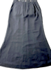 Kansai Yamamoto Japan. Vintage O2 Black Flare Long Skirt
